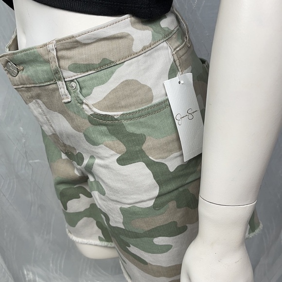 Jessica Simpson Denim Camo Frayed Shorts - Picture 5 of 8